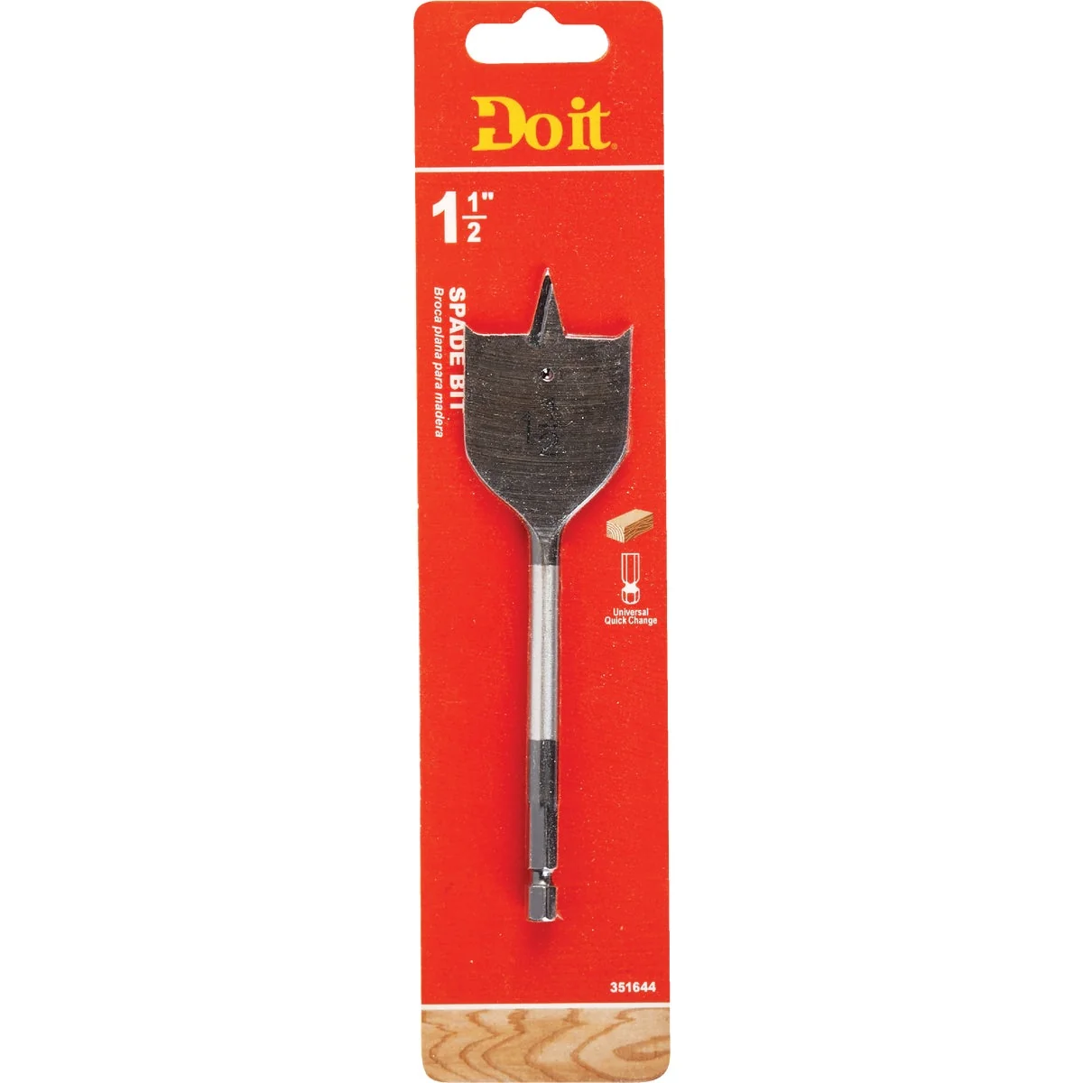 Refined Do it 1-1 2 In. x 6-1 4 In. Spade Bit Premium