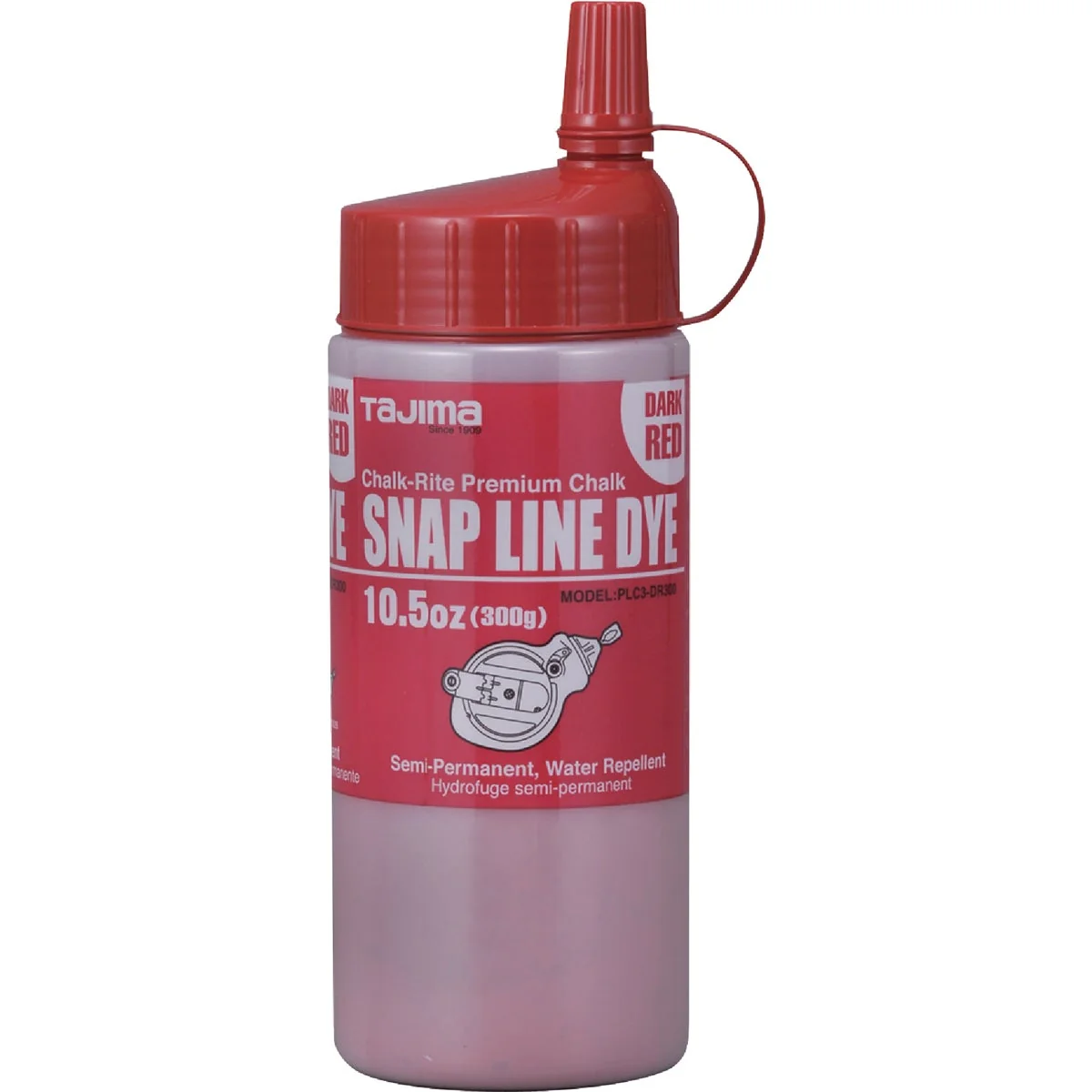 Clean Tajima 10-1 2 Oz. Red Snap-Line Dye Chalk Line Chalk Advanced