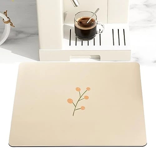 Soft Cream Dish Drying Mat 16”x19” Durable