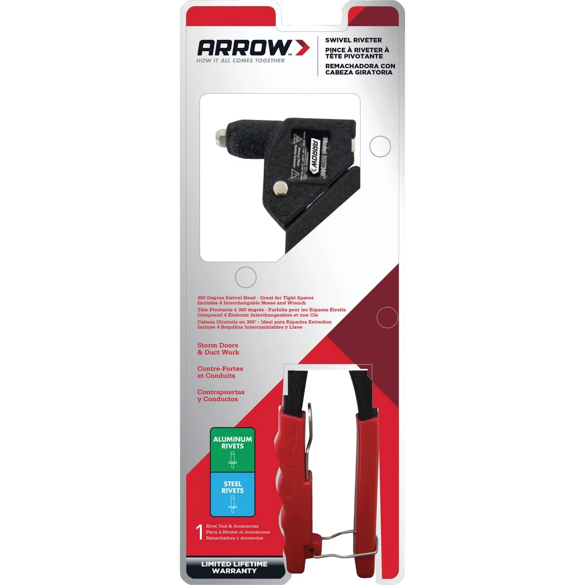 Specialty Arrow Swivel Head Rivet Tool Practical