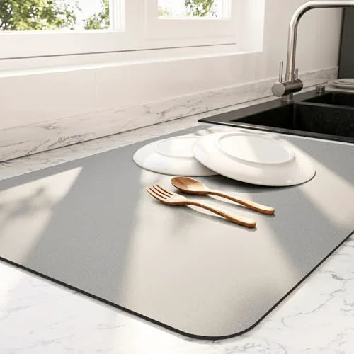 Responsible Dish Drying Mat for Kitchen Counter Contemporary