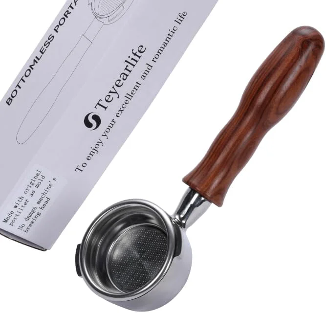 Environmentally Friendly bottomless portafilter for espresso machines 58mm for gaggia Green