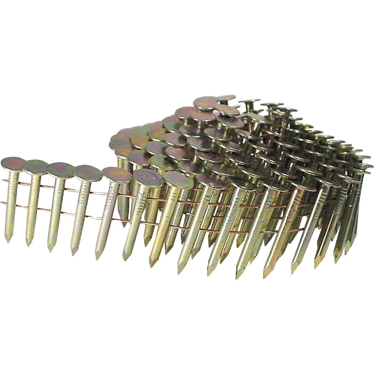 Breathable Grip-Rite 15 Degree Wire Weld Electrogalvanized Coil Roofing Nail 1-1 2 In. 7200 Ct. Top-Quality