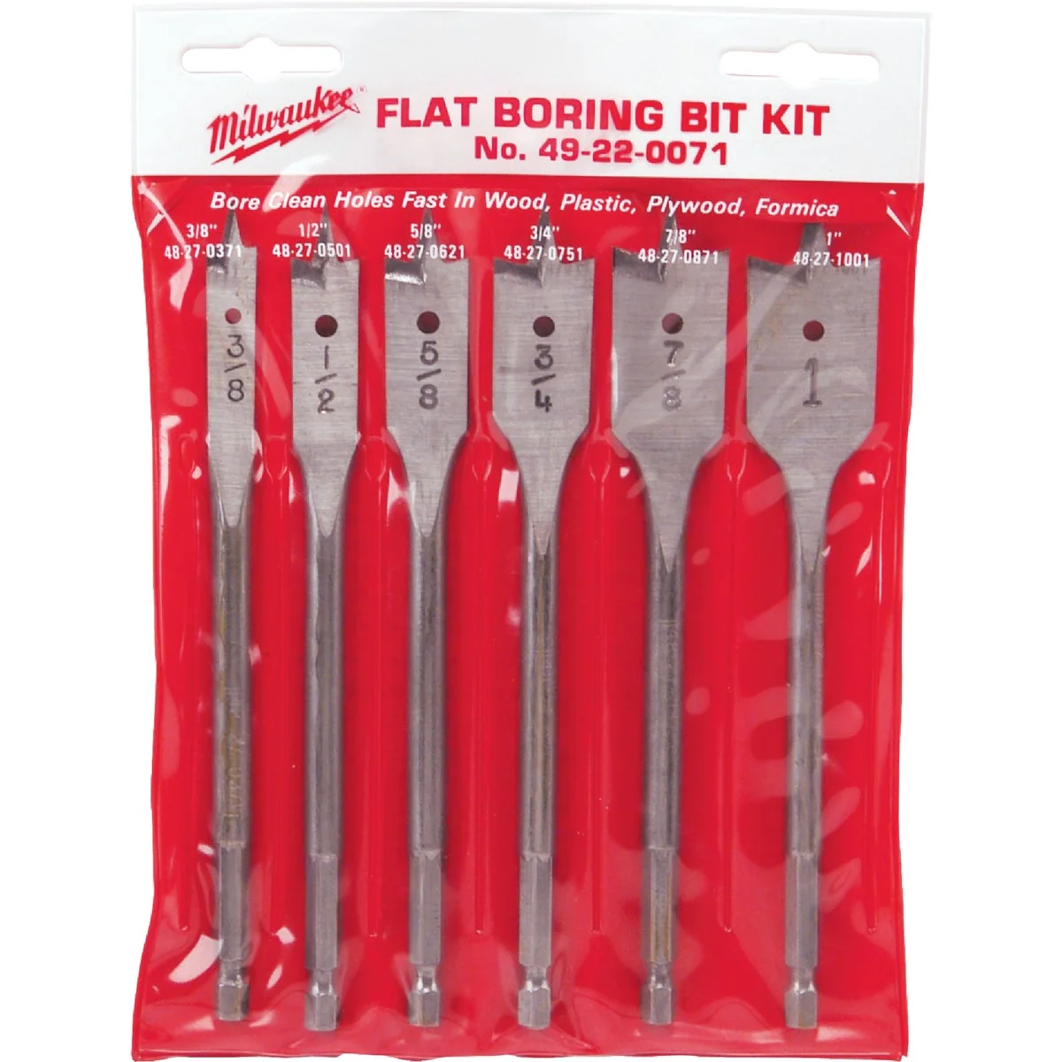 Fashionable Milwaukee 6-Piece Universal Spade Bit Set Exclusive