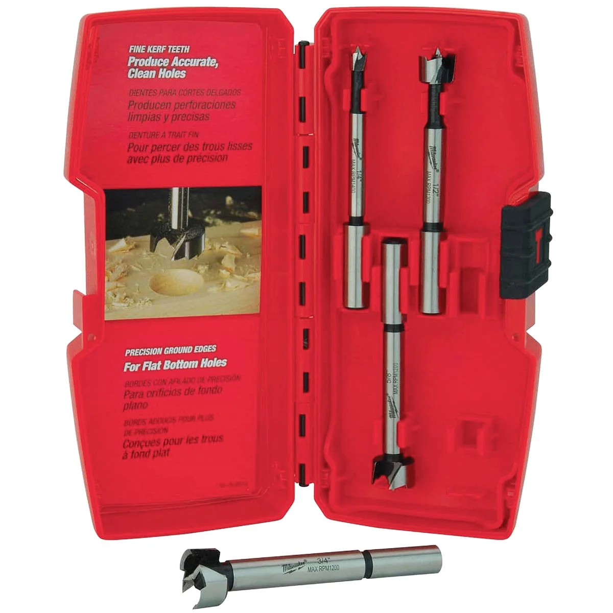 Selected Milwaukee Forstner Bit Set 4-Pieces Verified