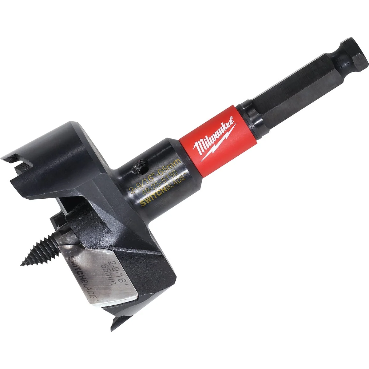 High-Quality Milwaukee 2-9 16 In. x 4.375 In. SwitchBlade Self-Feed Wood Bit Long-Lasting