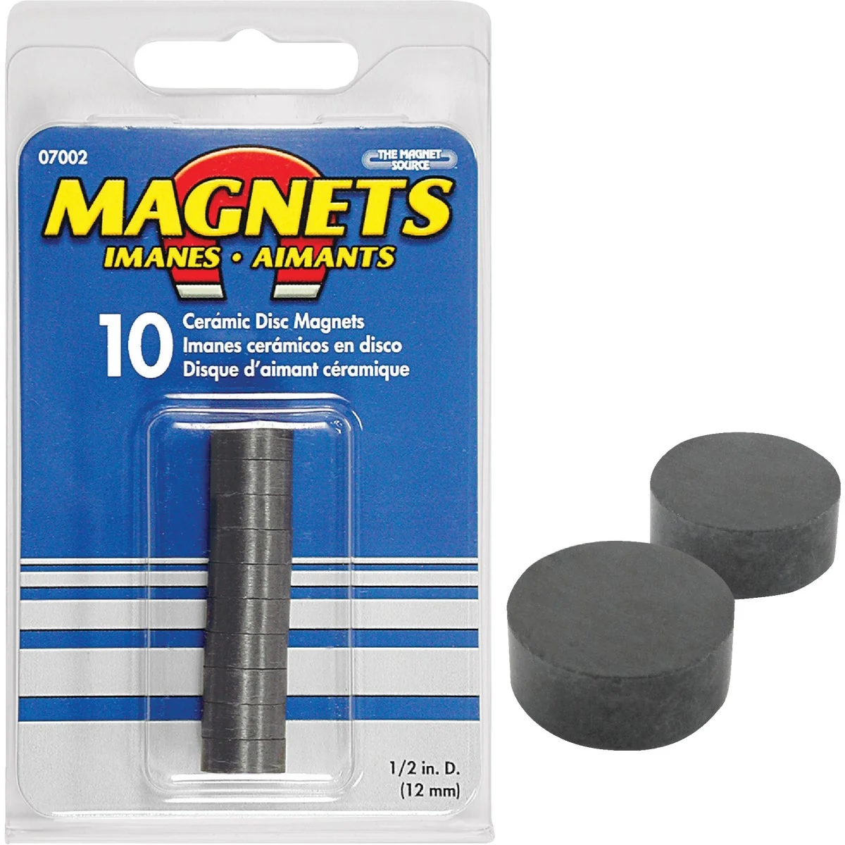 Smart Master Magnetics 1 2 in. Multi-Pole Ceramic Magnetic Disc 10-Pack Fast