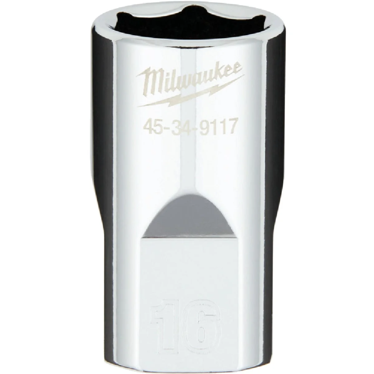 Natural Milwaukee 1 2 In. Drive 16 mm 6-Point Shallow Metric Socket with FOUR FLAT Sides Top-Quality