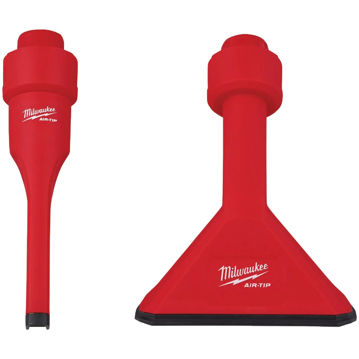 Original Milwaukee AIR-TIP 1-1 4 In. – 2-1 2 In. Non-Marring Utility Vacuum Accessory Kit 2-Piece Smooth