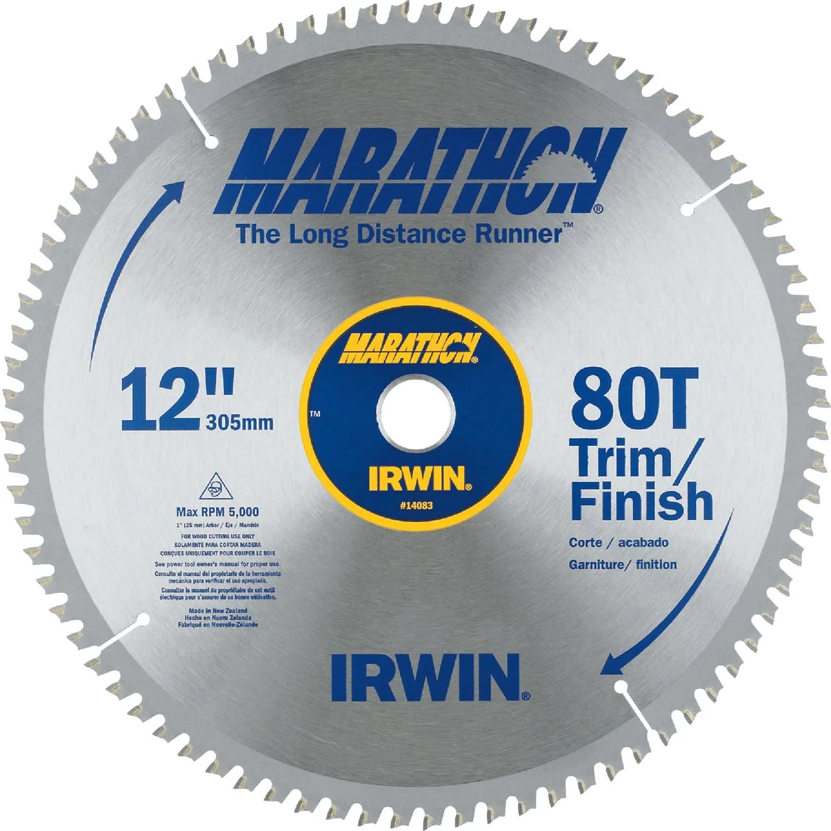 Minimalist Irwin Marathon 12 In. 80-Tooth Trim Finish Circular Saw Blade Sophisticated