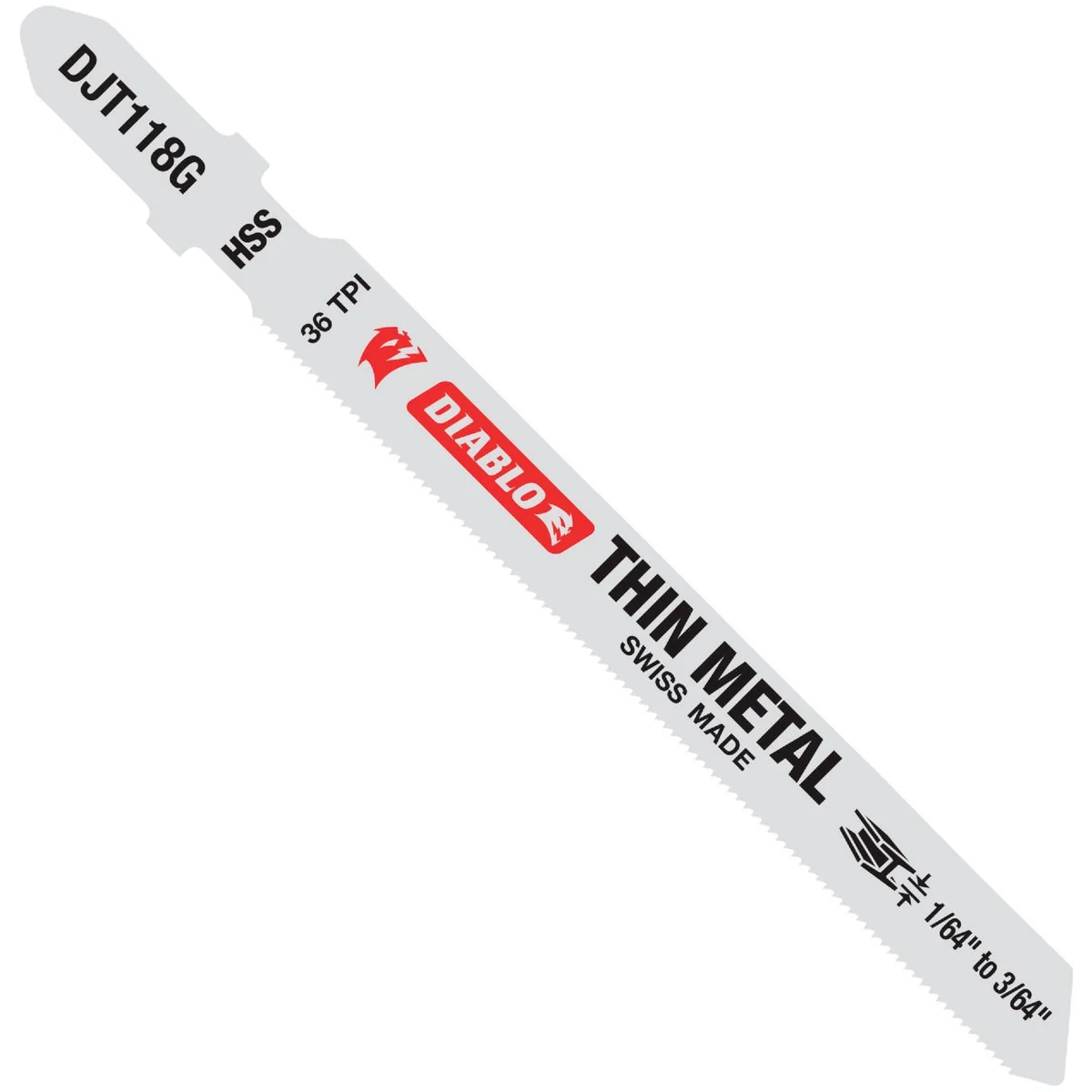 Elite Diablo T-Shank 3-5 8 In. x 36 TPI High Speed Steel Jig Saw Blade for Thin Metal 5-Pack Secure