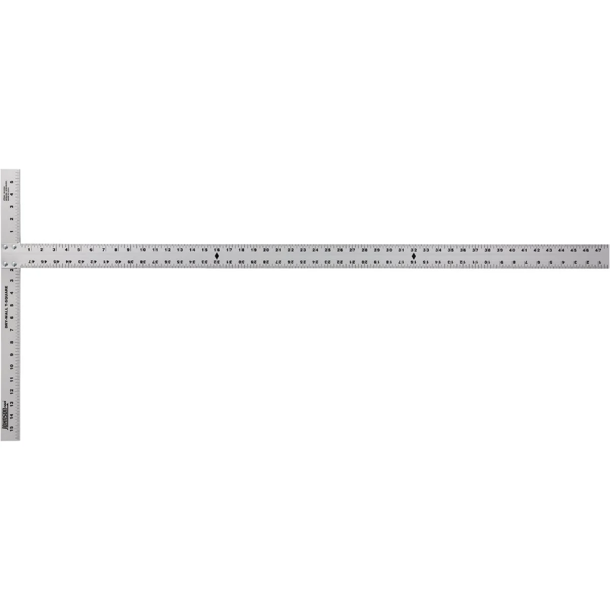 Lightweight Johnson Level 48 In. Aluminum English Drywall Square Practical
