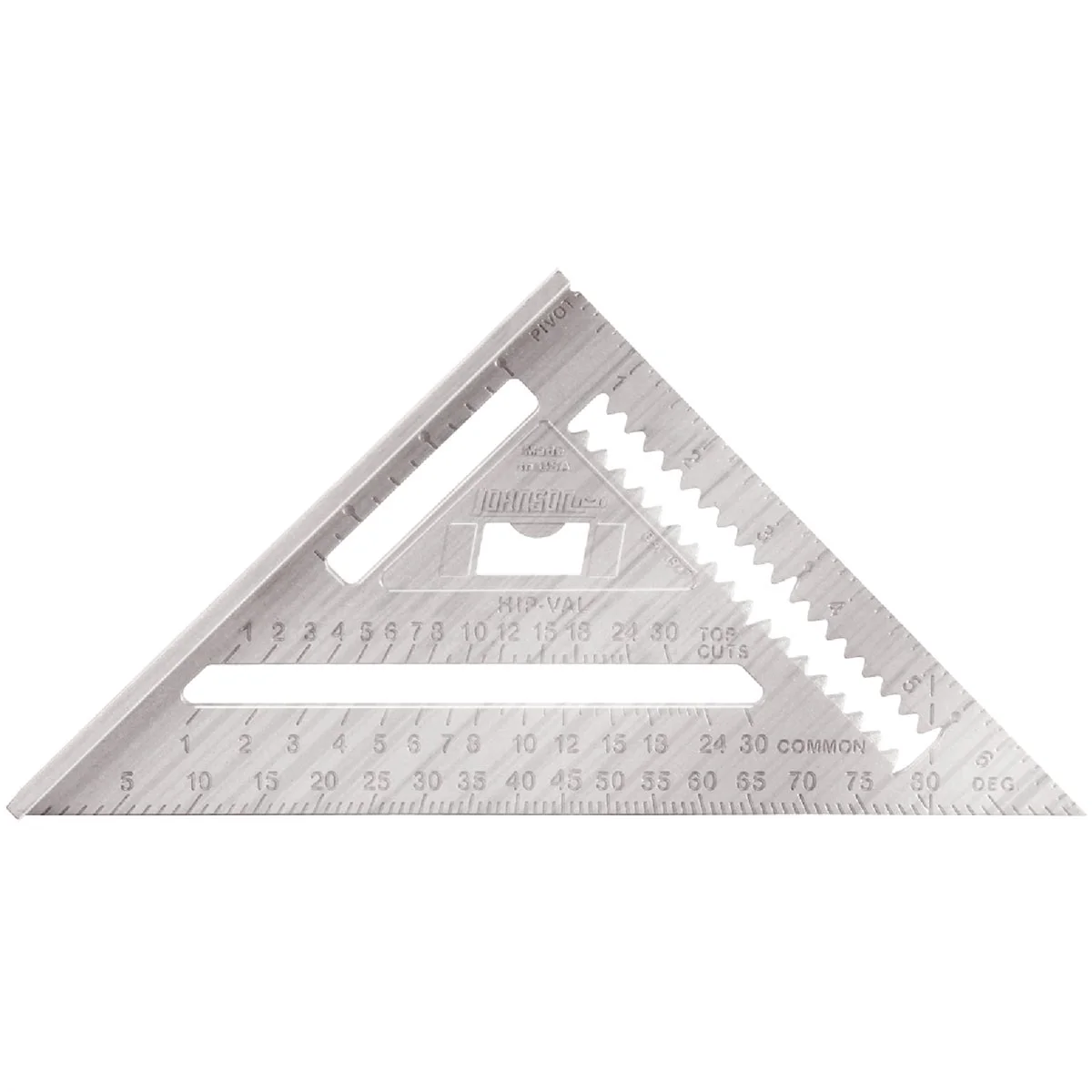 Safe Johnson Level Johnny Square 7 In. Aluminum Professional Rafter Square Artisan