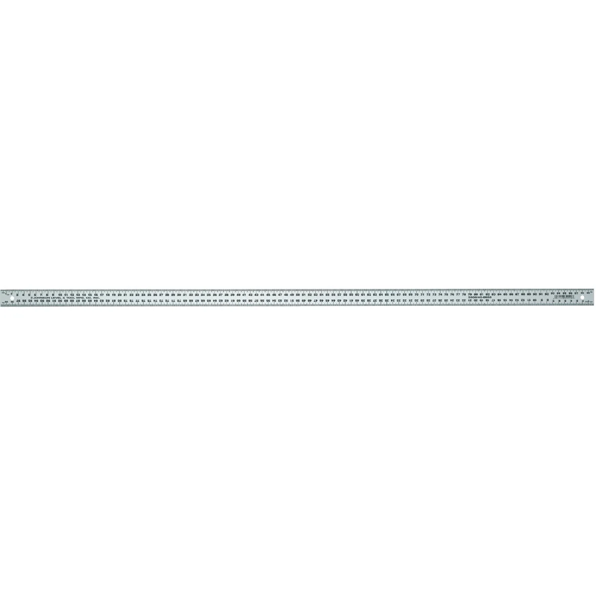 Smooth Johnson Level 36 In. Aluminum Metric Meterstick Straight Edge Ruler Elite