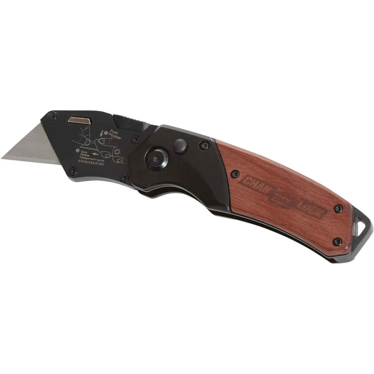 Premium Material Channellock Wood Grip Folding Utility Knife Carefully Designed