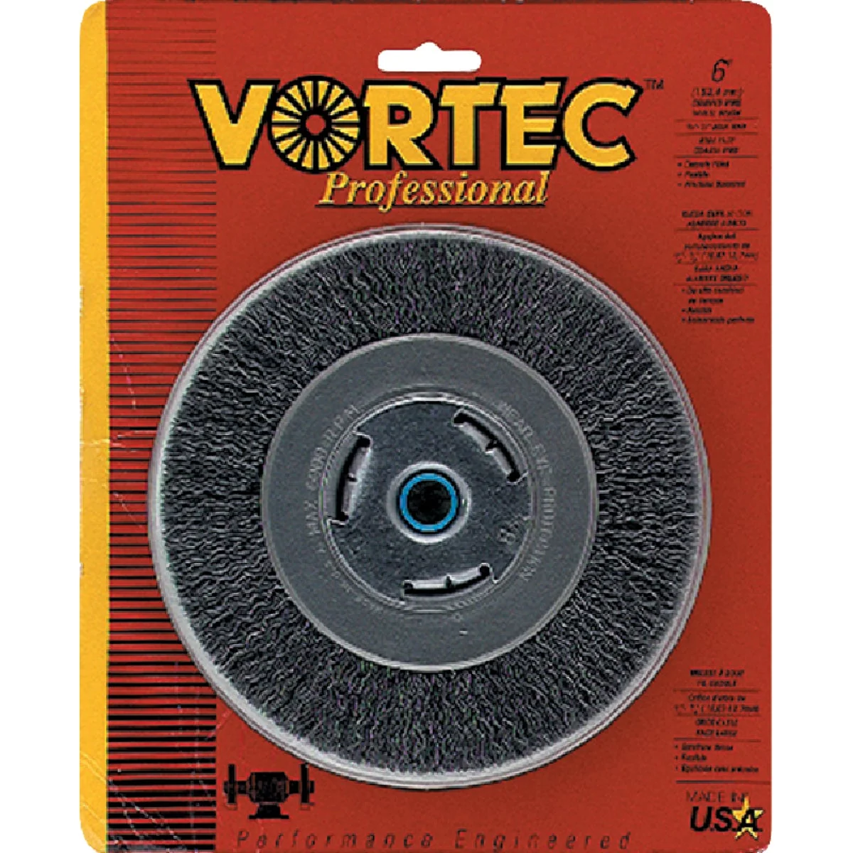 Proven Weiler Vortec 6 In. Crimped Coarse Bench Grinder Wire Wheel Reusable