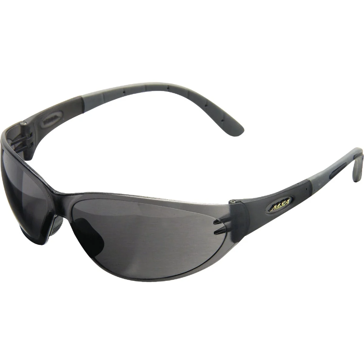 Advanced Safety Works Tinted Contoured Black Frame Safety Glasses with Anti-Fog Tinted Lenses Smart
