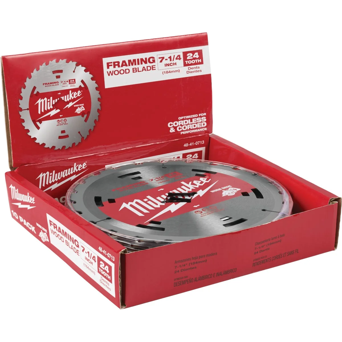 Environmentally Friendly Milwaukee 7-1 4 In. 24-Tooth Standard Framing Worm Drive Circular Saw Blade Bulk Selected