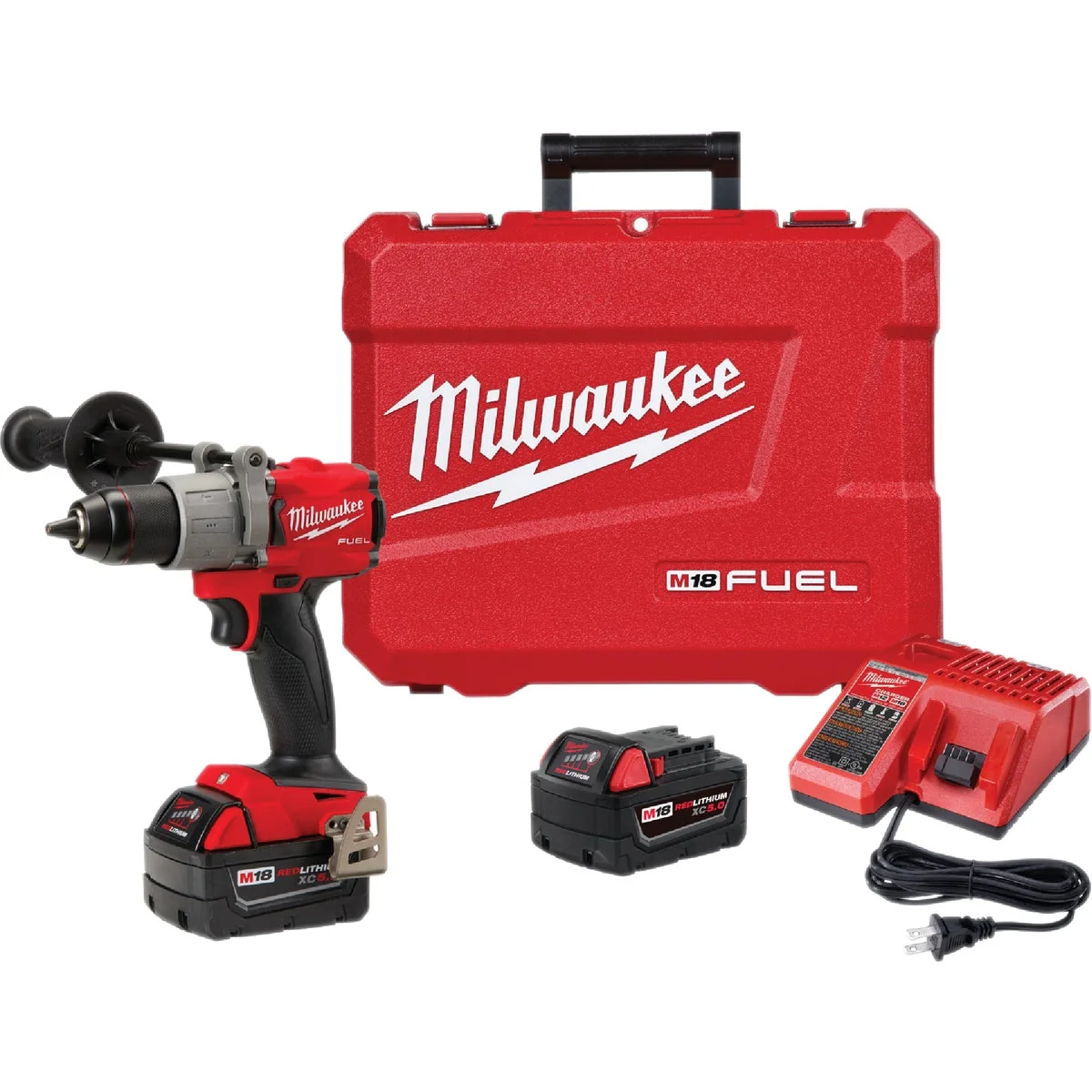 Verified Milwaukee M18 FUEL 18-Volt XC Lithium-Ion Brushless 1 2 In. Cordless Hammer Drill Kit Green