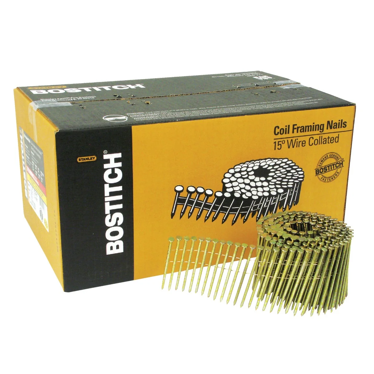 Superior Bostitch 15 Degree Wire Weld Galvanized Coil Framing Nail 3-1 4 In. x .120 In. 2700 Ct. Practical