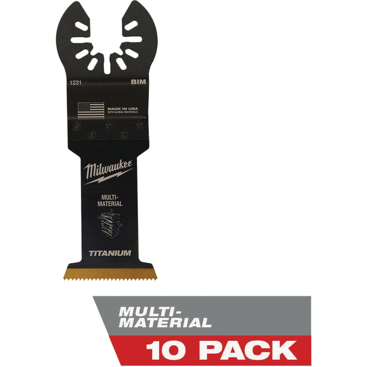 Specialty Milwaukee OPEN-LOK 1-3 8 In. Titanium Enhanced Bi-Metal Multi-Material Oscillating Blade 10-Pack Easy-to-Use