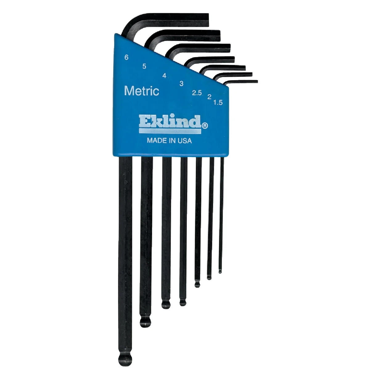 Practical Eklind Metric Ball-End Hex Key Set 7-Piece Green