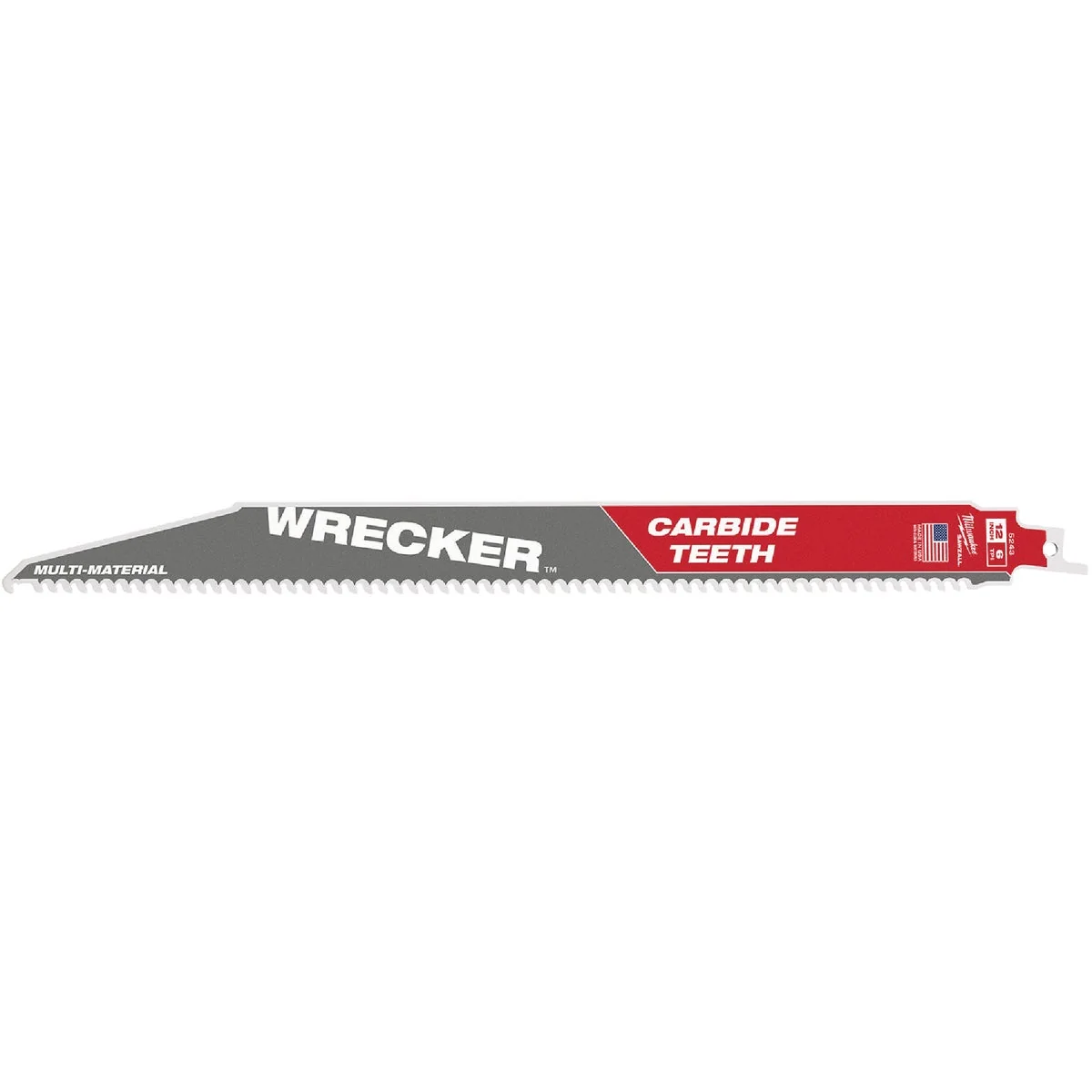Comfortable Milwaukee The Wrecker Sawzall 12 In. 6 TPI Multi-Material Reciprocating Saw Blade Reusable