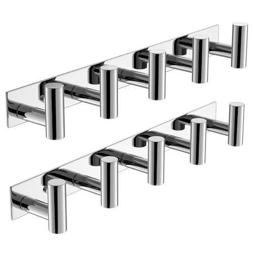Easy-to-Use Hat and Coat Wall Mount Rack 2 Count Functional