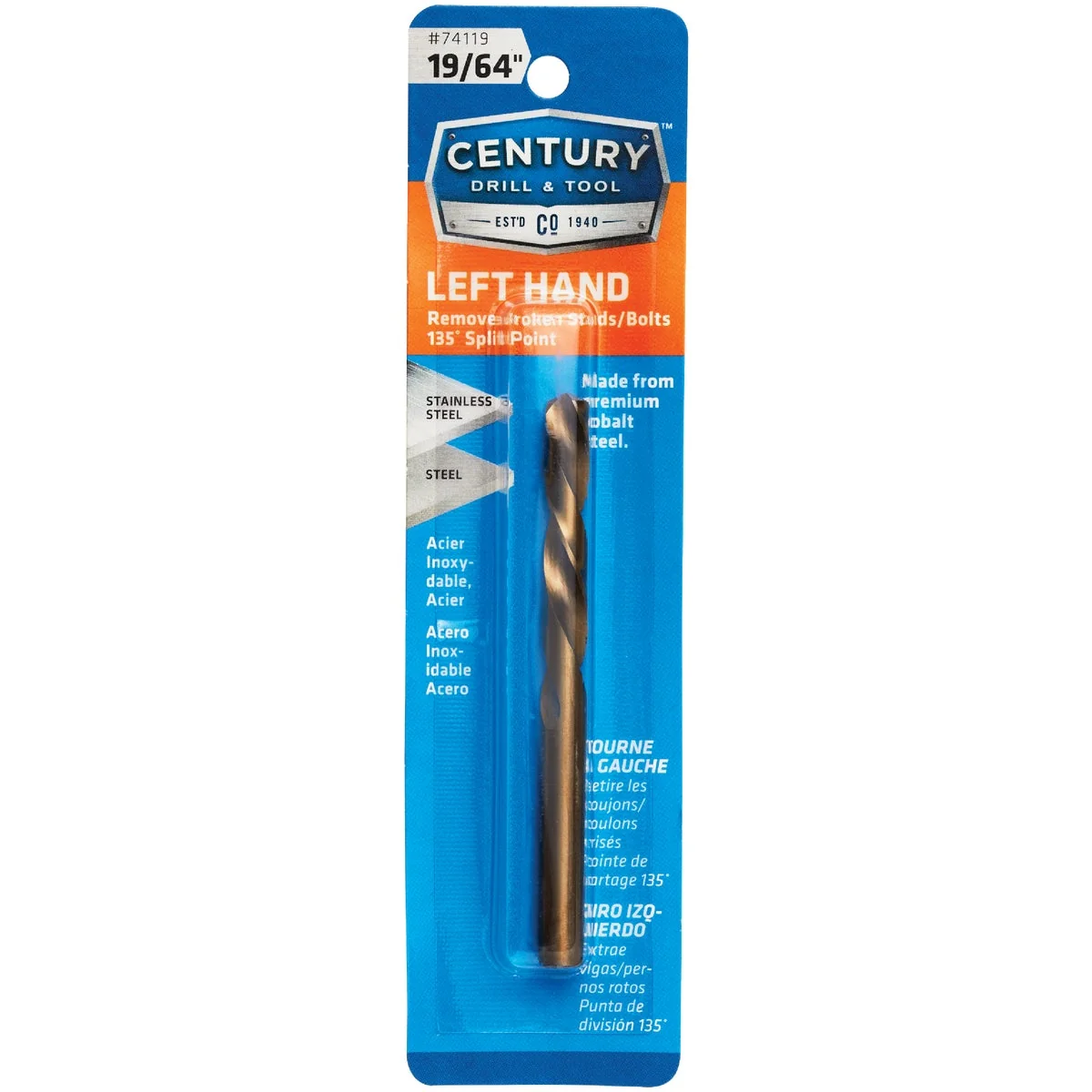 Refined Century Drill Tool 19 64 In. Cobalt Steel Left Hand Drill Bit Trendy
