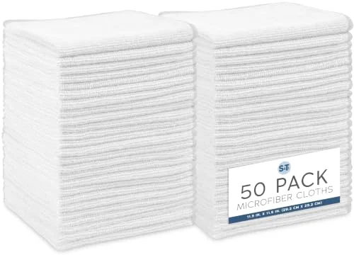 Modern Microfiber Cleaning Cloth 50 Count Minimalist