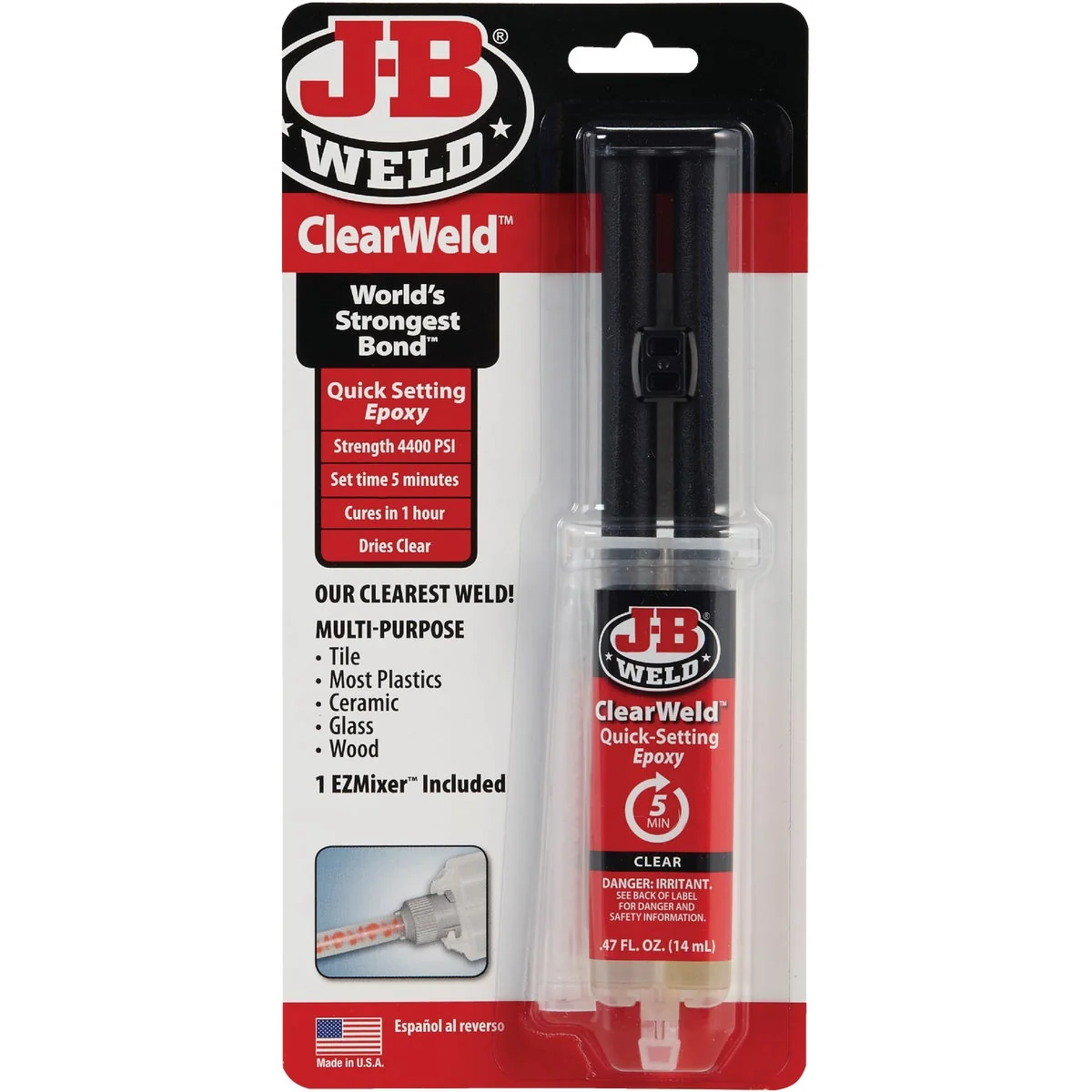 Stylish J-B Weld 0.47 Oz. ClearWeld Epoxy Superior