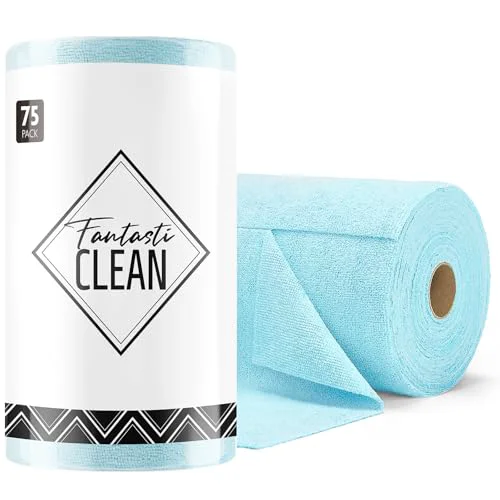 Sophisticated Microfiber Cleaning Cloth Roll 75 Count Reliable