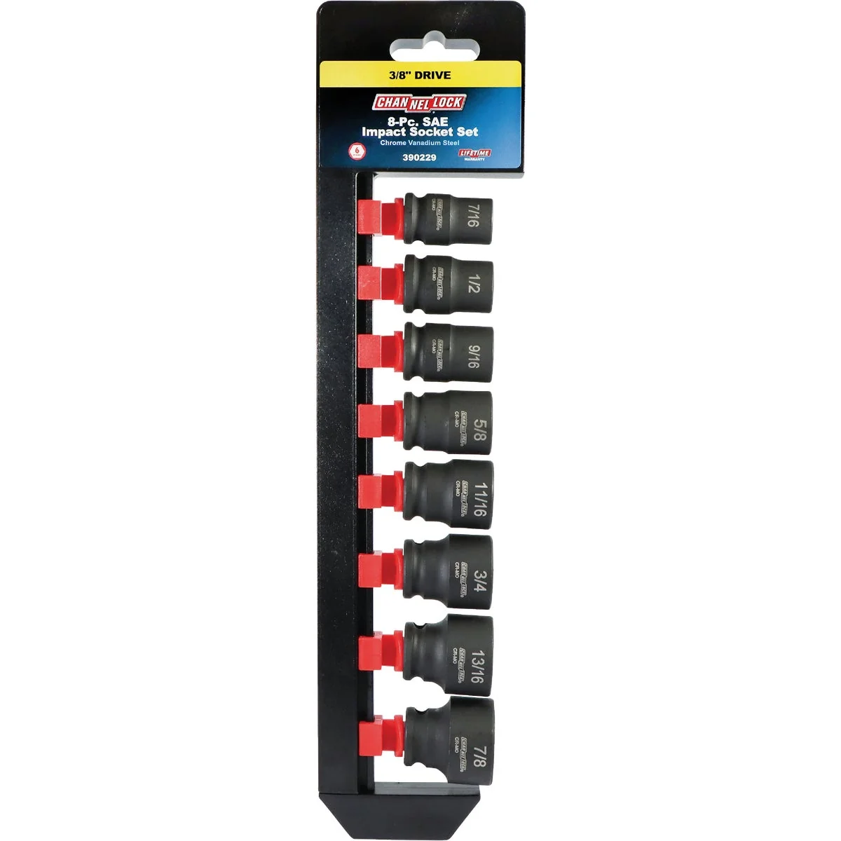 Fine Channellock Standard 3 8 In. Drive 6-Point Shallow Impact Driver Set 8-Piece Luxury