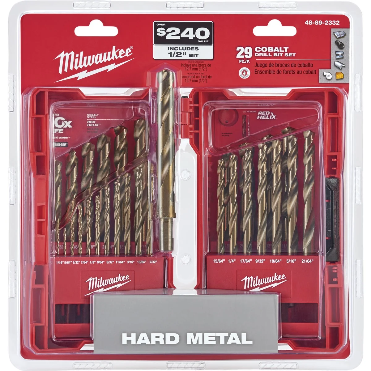 Optimized Milwaukee RED HELIX 29-Piece Cobalt Drill Bit Set 1 16 In. thru 1 2 In. Top-Quality
