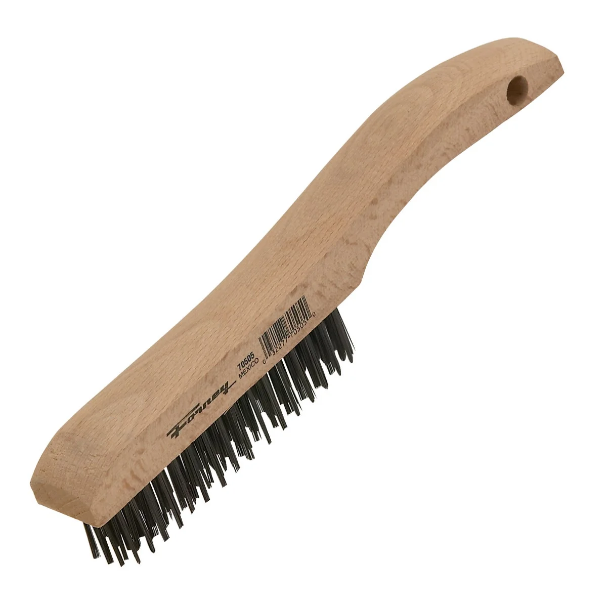 Trendy Forney 10-1 4 In. Shoe Handle Wire Brush with Carbon Steel Bristles Easy-to-Use