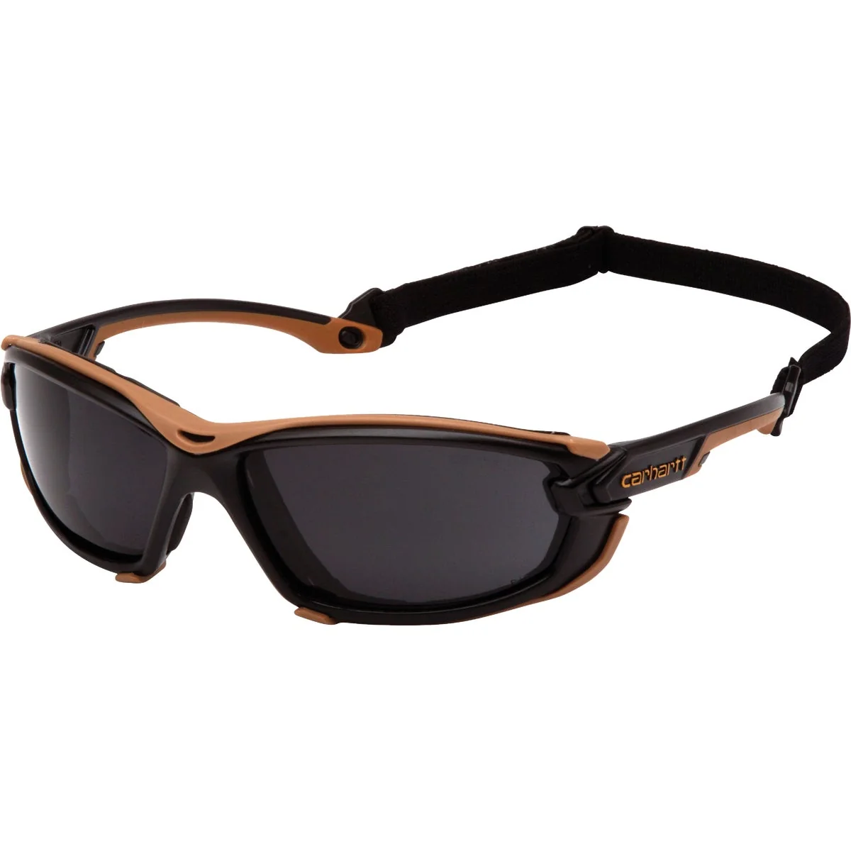 Luxury Carhartt Toccoa Black Tan Frame Safety Glasses with Gray H2MAX Anti-Fog Lenses High-Grade