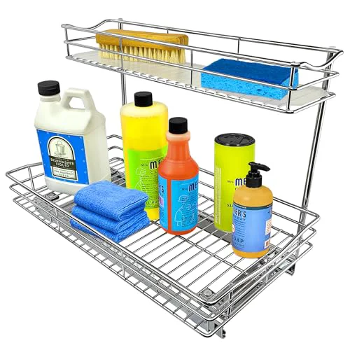Refined Pull Out Under Sink Kitchen Cabinet Organizer Classic