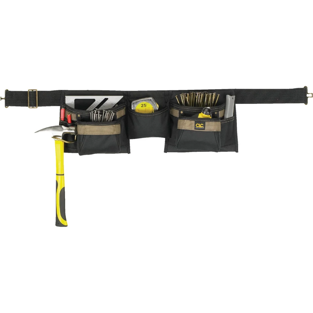 Sophisticated CLC 8-Pocket Polyester Ballistic Nylon Carpenter Apron Easy-to-Use