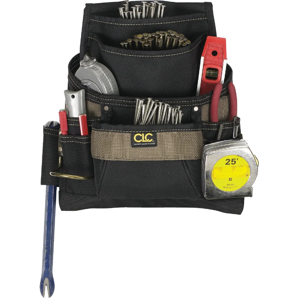 Premium CLC 11-Pocket Polyester Nail Tool Bag Top-Quality