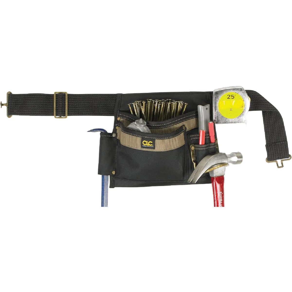 First-Class CLC 5-Pocket Polyester Ballistic Nylon Single Side Carpenter Apron Genuine