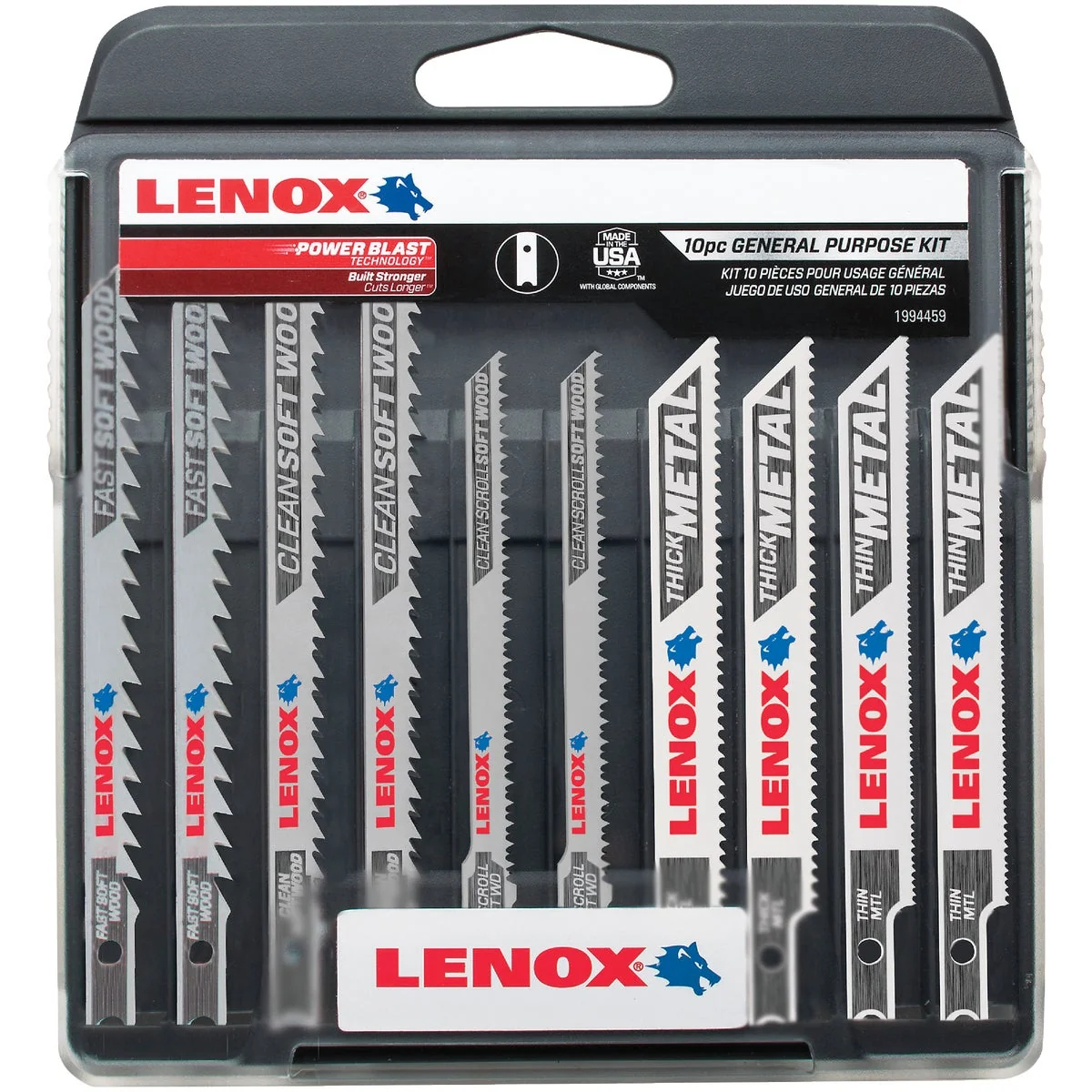 Effective Lenox 10-Piece U-Shank General Purpose Jig Saw Blade Assortment Responsible