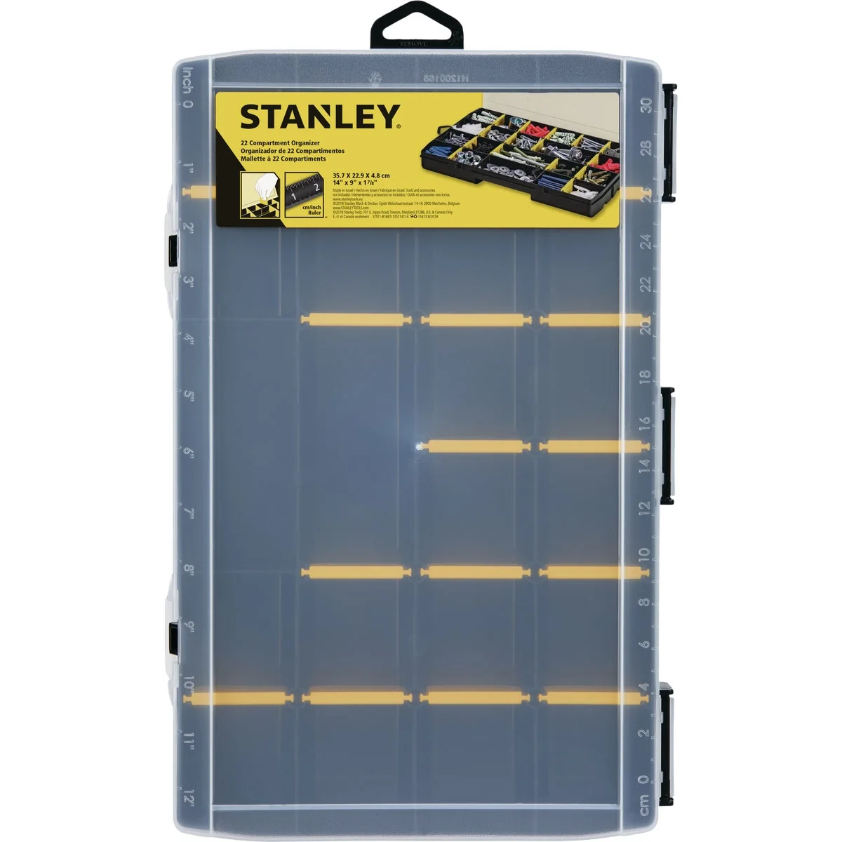 Quality Stanley Black Yellow Plastic 22-Compartment Tool Organizer Expertly Made