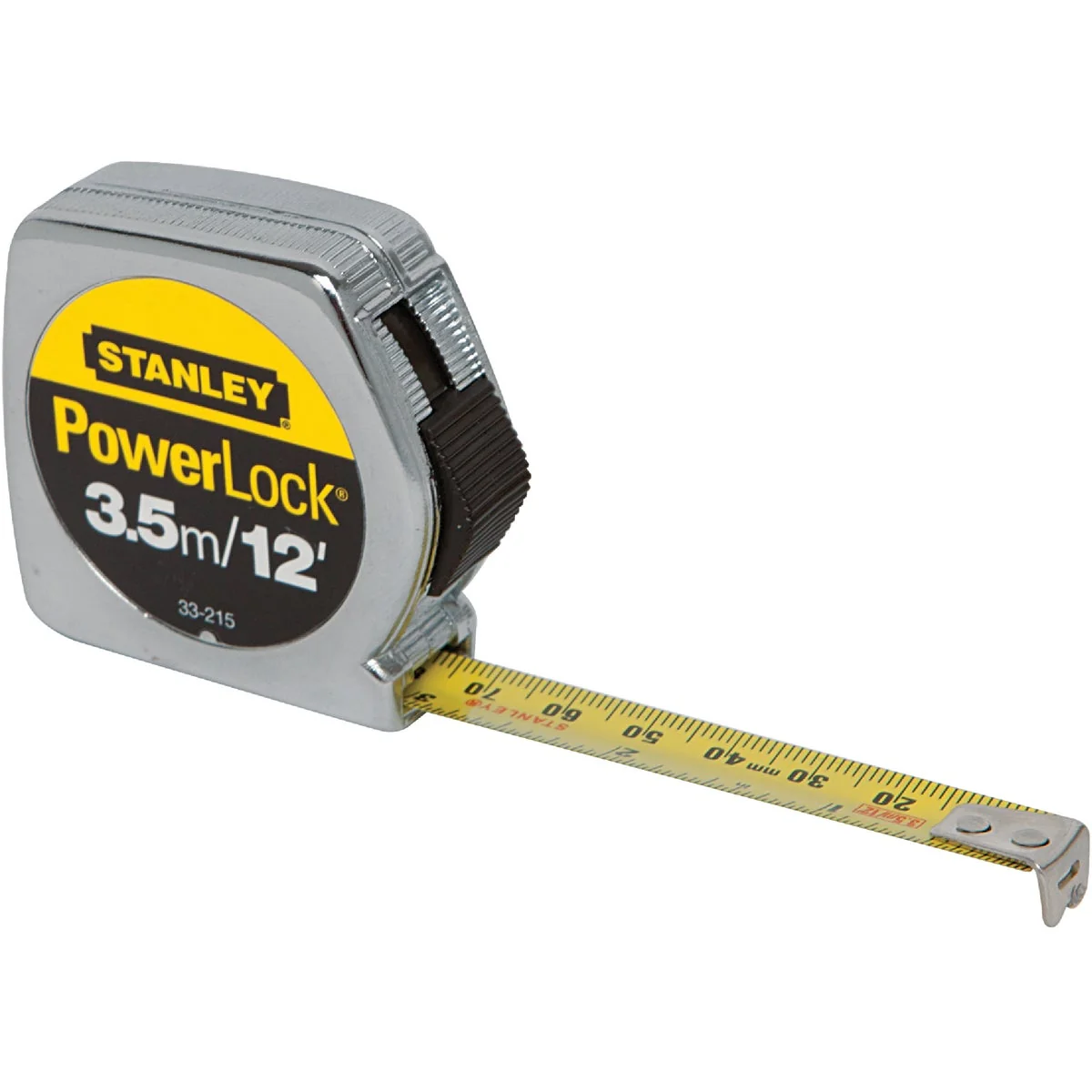 Versatile Stanley PowerLock 3.5m 12 Ft. Metric SAE Tape Measure Advanced