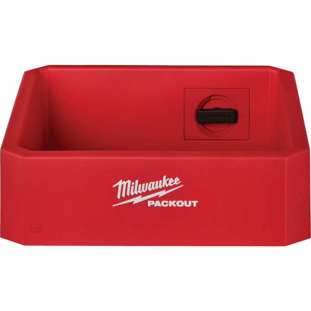 Durable Milwaukee PACKOUT Plastic Red Compact Shelf Comfortable