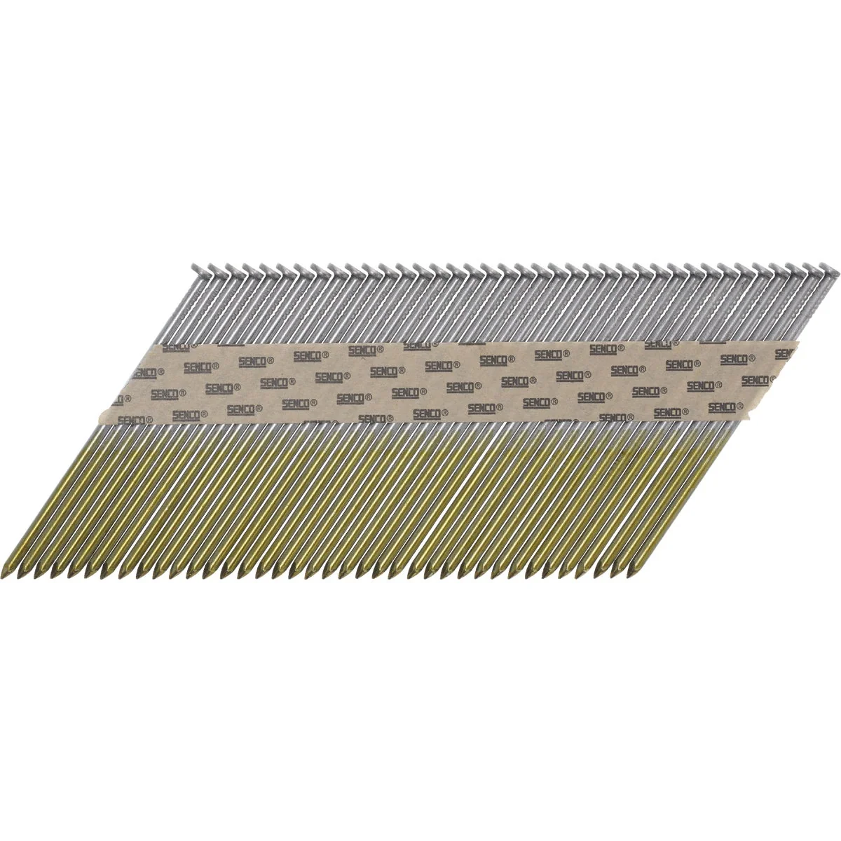 Green Senco ProHead 34 Degree Paper Tape Bright Offset Round Head Framing Stick Nail 3-1 2 In. x .131 In. 2500 Ct. Environmentally Friendly