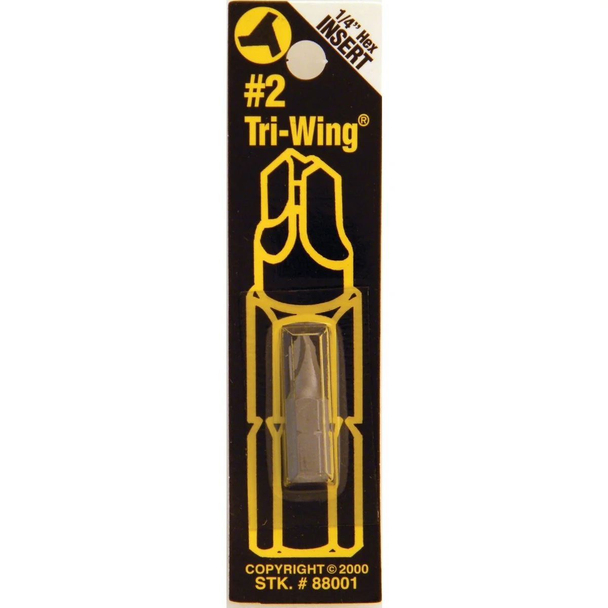 Smart Way Tools 2 Tri Wing Security 1 In. 1 4 In. Hex Screwdriver Bit Excellent