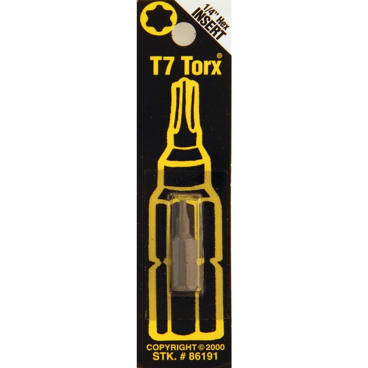 Expertly Made Way Tools T7 TORX Insert Hex Screwdriver Bit Reliable