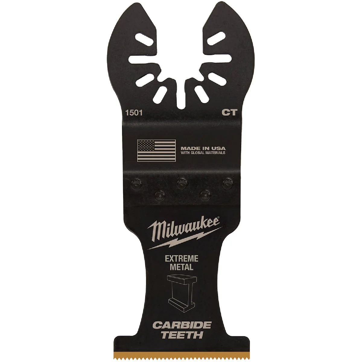 Flexible Milwaukee OPEN-LOK 1-3 8 In. Titanium-Enhanced Carbide Extreme Metal Oscillating Blade 3-Pack Premium