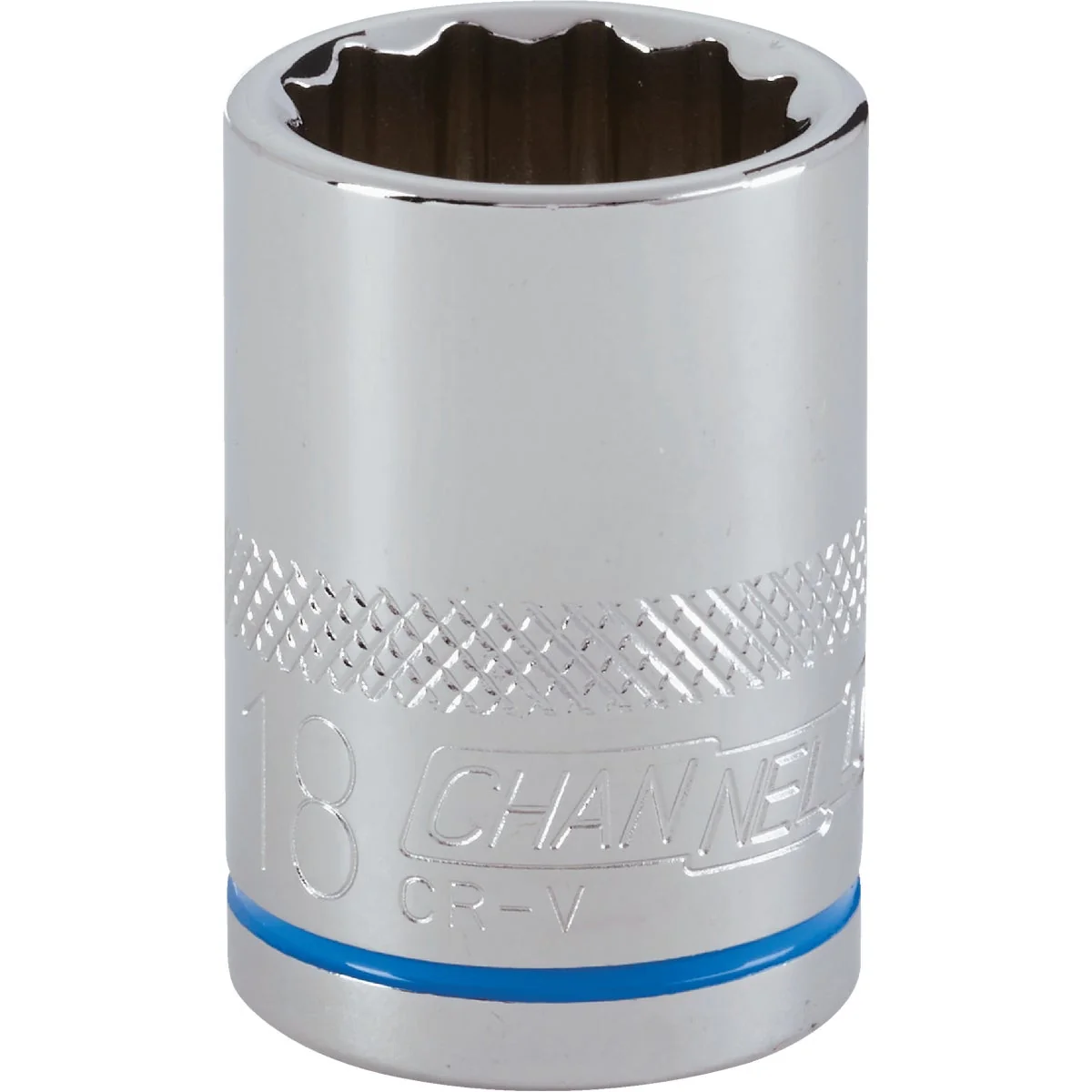 Clean Channellock 1 2 In. Drive 18 mm 12-Point Shallow Metric Socket High-End