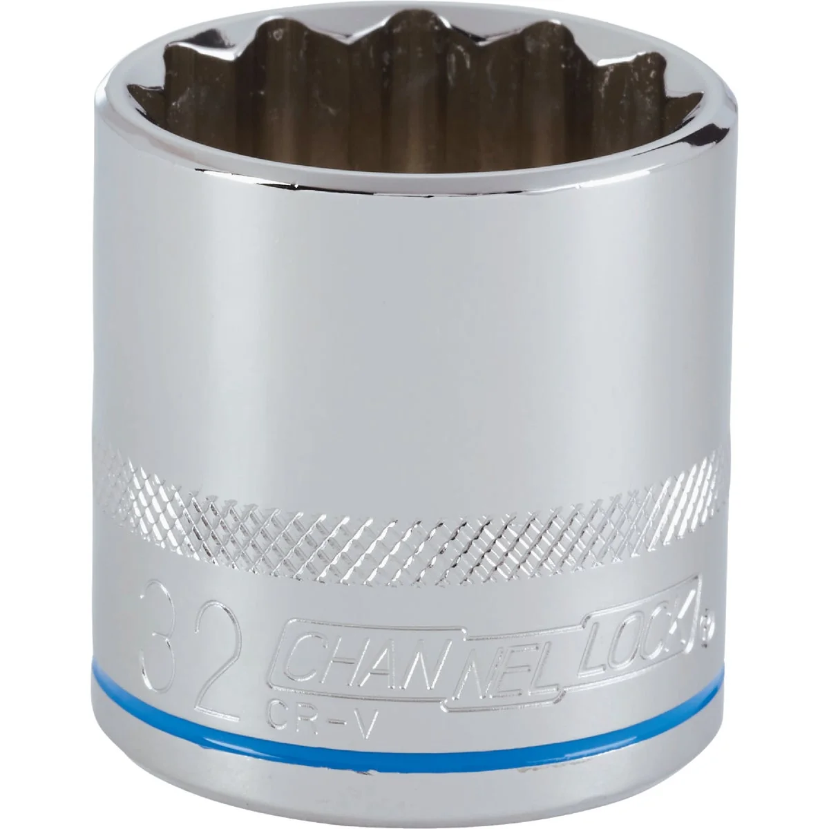 Natural Channellock 1 2 In. Drive 32 mm 12-Point Shallow Metric Socket Unique